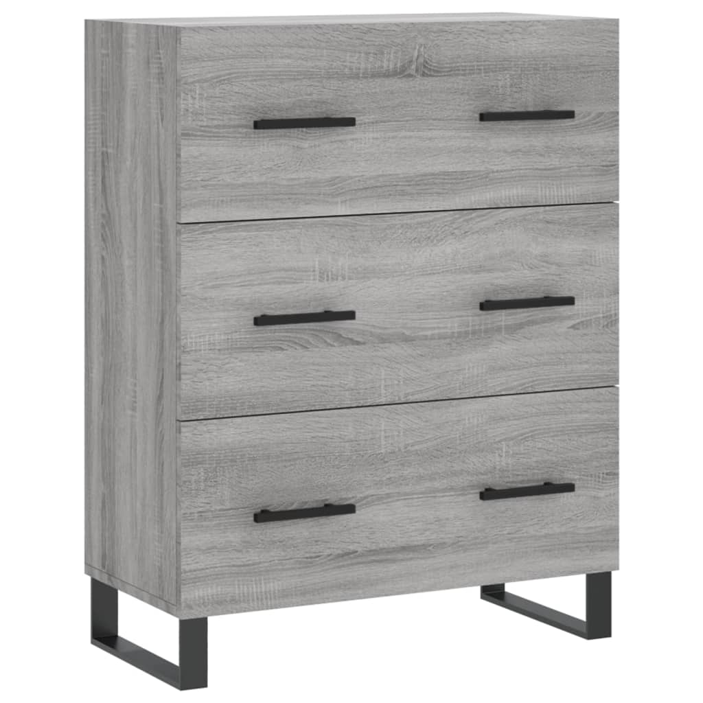 Credenza Grigio Sonoma 69,5x34x90 cm in Legno Multistrato - homemem39