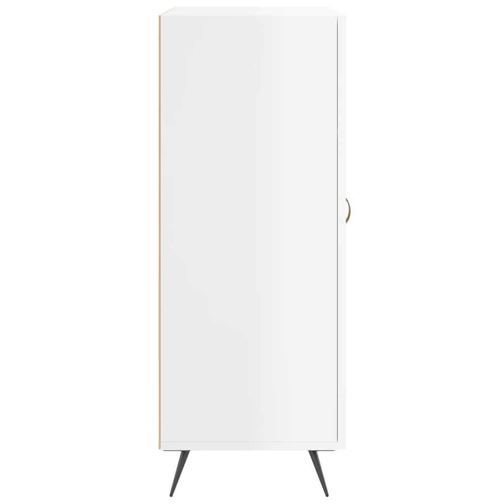 Credenza 69,5x34x90 cm in Legno Multistrato Bianco Lucido