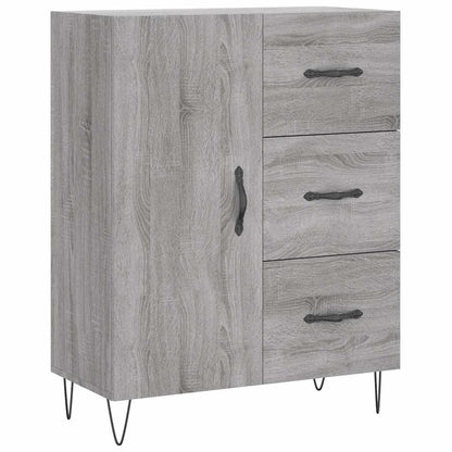 Credenza Grigio Sonoma 69,5x34x90 cm in Legno Multistrato