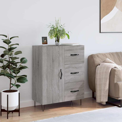 Credenza Grigio Sonoma 69,5x34x90 cm in Legno Multistrato | homemem39