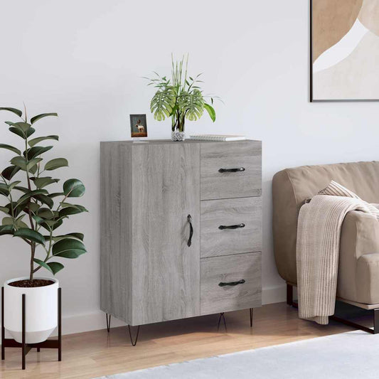 Credenza Grigio Sonoma 69,5x34x90 cm in Legno Multistrato | homemem39