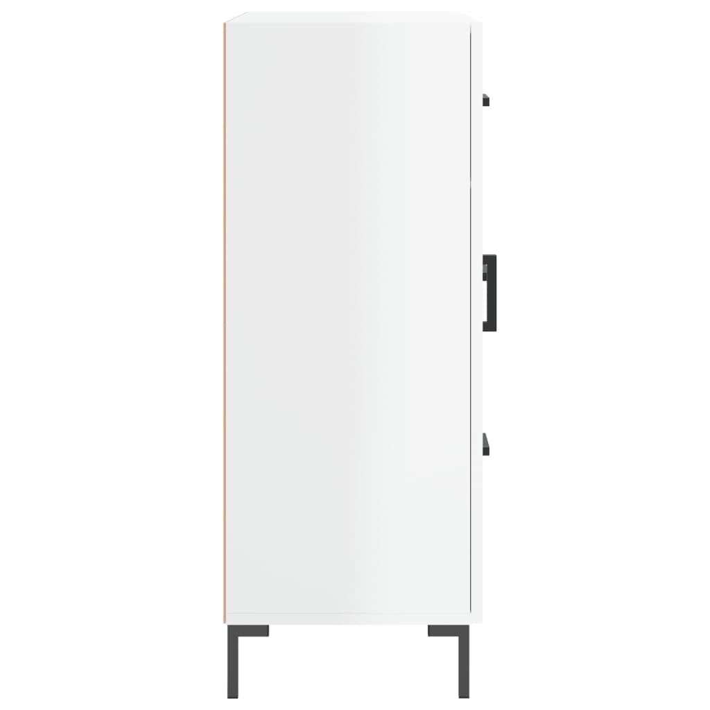 Credenza 69,5x34x90 cm in Legno Multistrato Bianco Lucido
