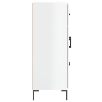 Credenza 69,5x34x90 cm in Legno Multistrato Bianco Lucido