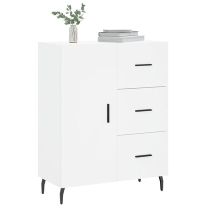 Credenza Bianca 69,5x34x90 cm in Legno Multistrato