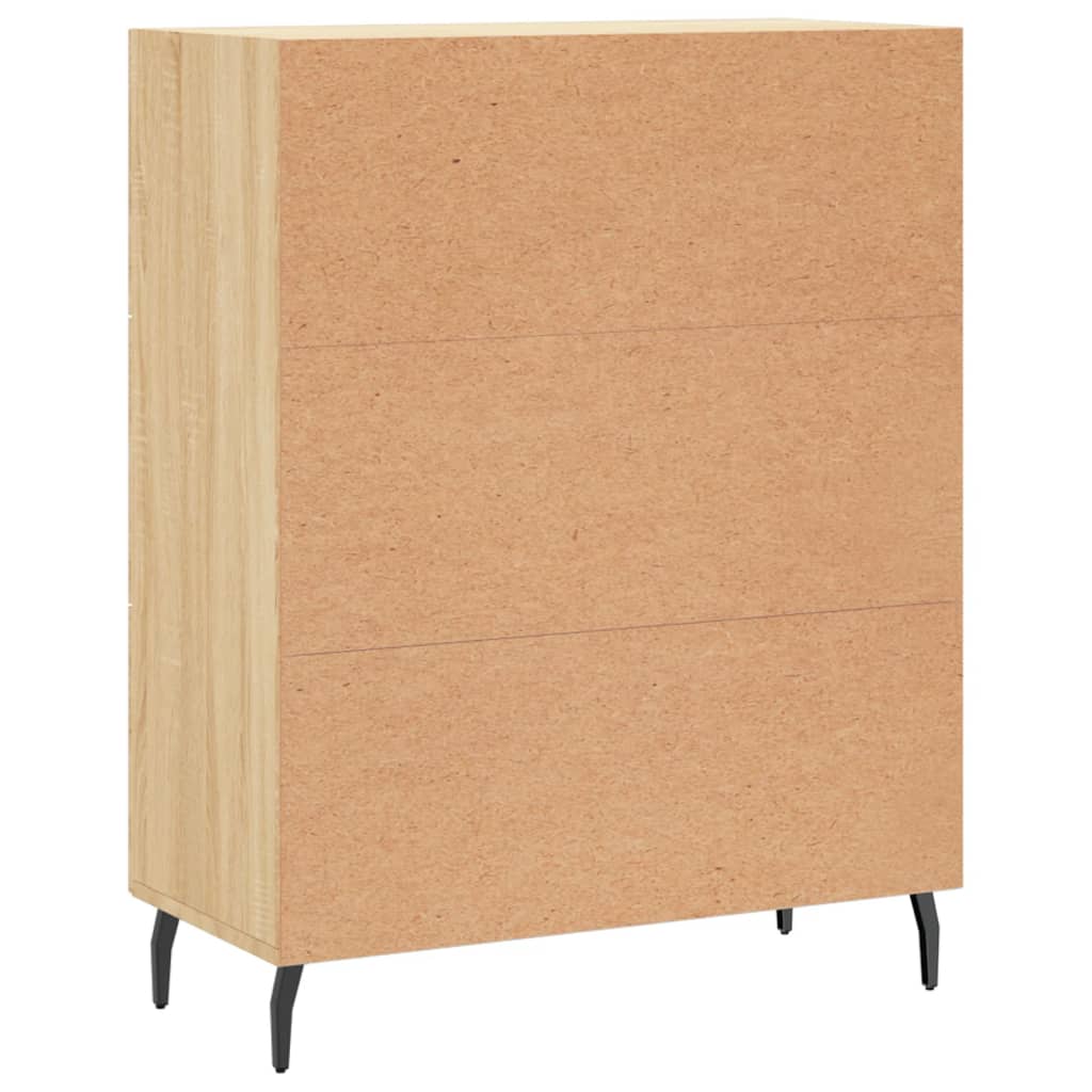 Credenza Rovere Sonoma 69,5x34x90 cm in Legno Multistrato