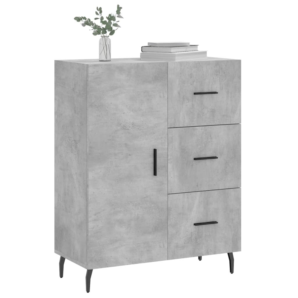 Credenza Grigio Cemento 69,5x34x90 cm in Legno Multistrato - homemem39
