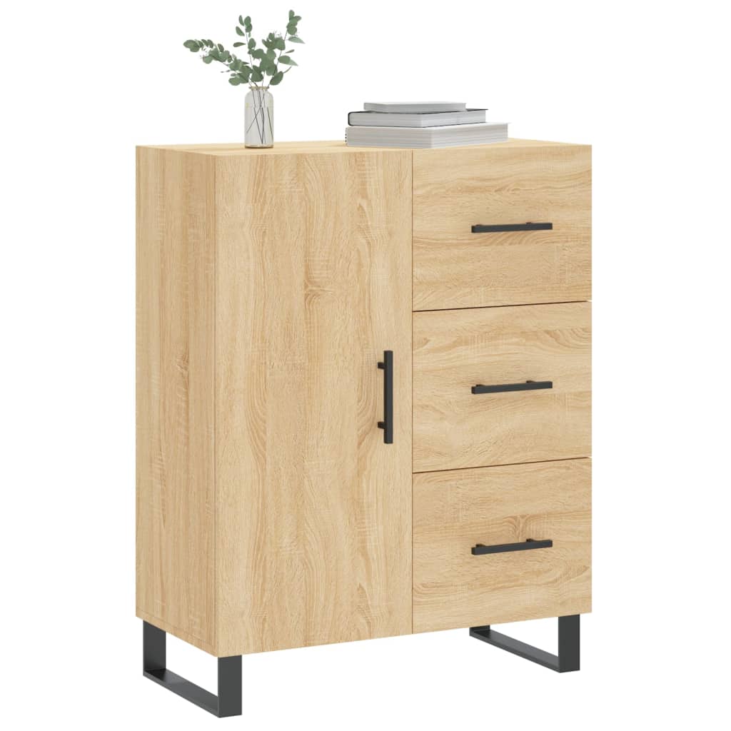 Credenza Rovere Sonoma 69,5x34x90 cm in Legno Multistrato - homemem39
