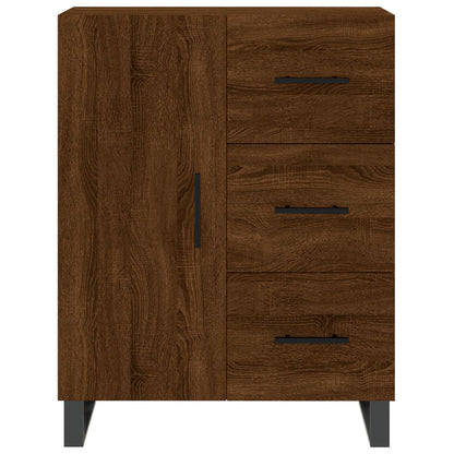 Credenza Rovere Marrone 69,5x34x90 cm in Legno Multistrato - homemem39