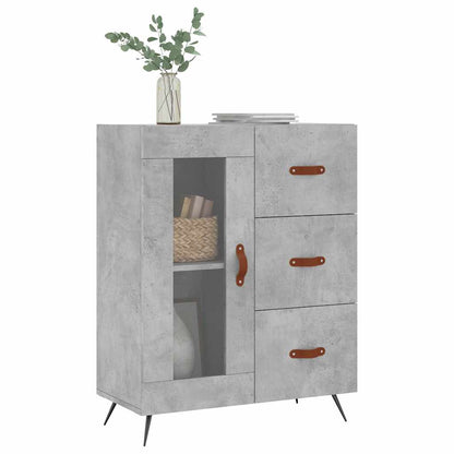 Credenza Grigio Cemento 69,5x34x90 cm in Legno Multistrato - homemem39