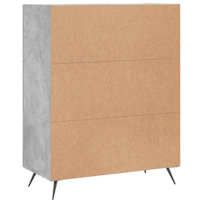 Credenza Grigio Cemento 69,5x34x90 cm in Legno Multistrato - homemem39