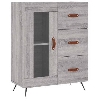 Credenza Grigio Sonoma 69,5x34x90 cm in Legno Multistrato - homemem39