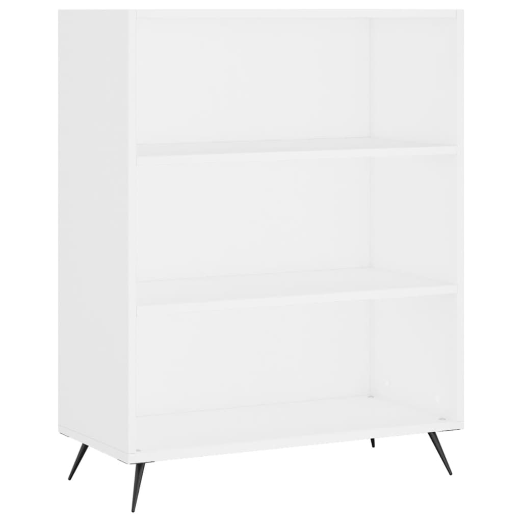 Libreria Bianca 69,5x32,5x90 cm in Legno Multistrato | homemem39