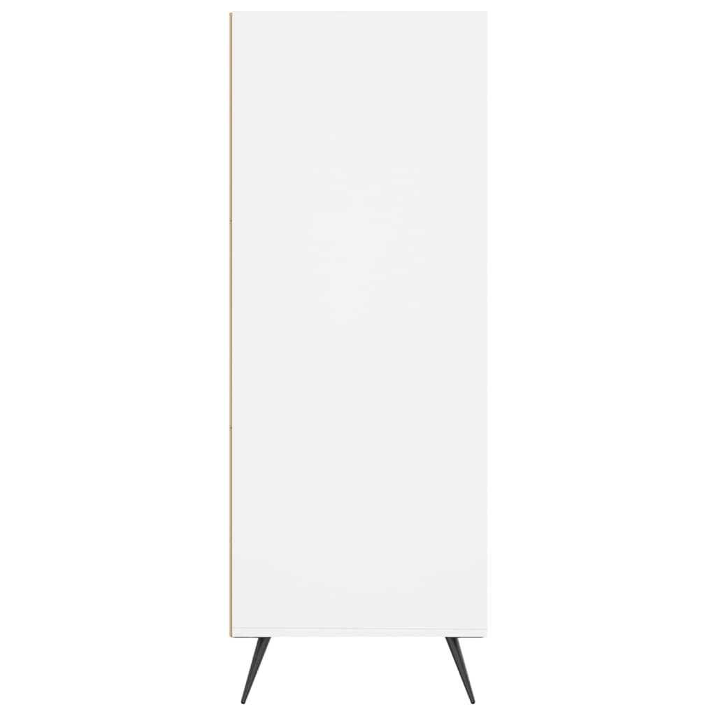 Libreria Bianca 69,5x32,5x90 cm in Legno Multistrato | homemem39