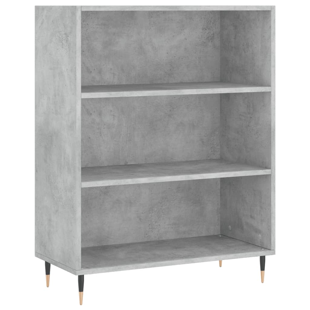 Libreria Grigio Cemento 69,5x32,5x90 cm in Legno Multistrato | homemem39