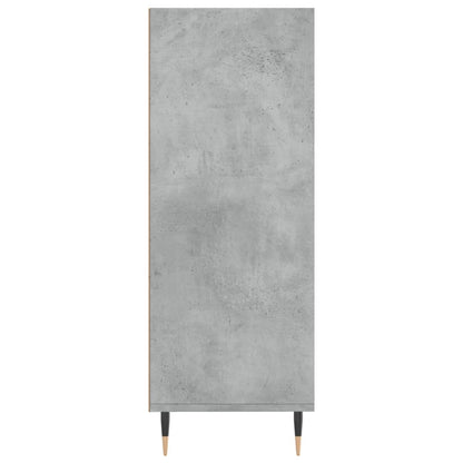 Libreria Grigio Cemento 69,5x32,5x90 cm in Legno Multistrato | homemem39