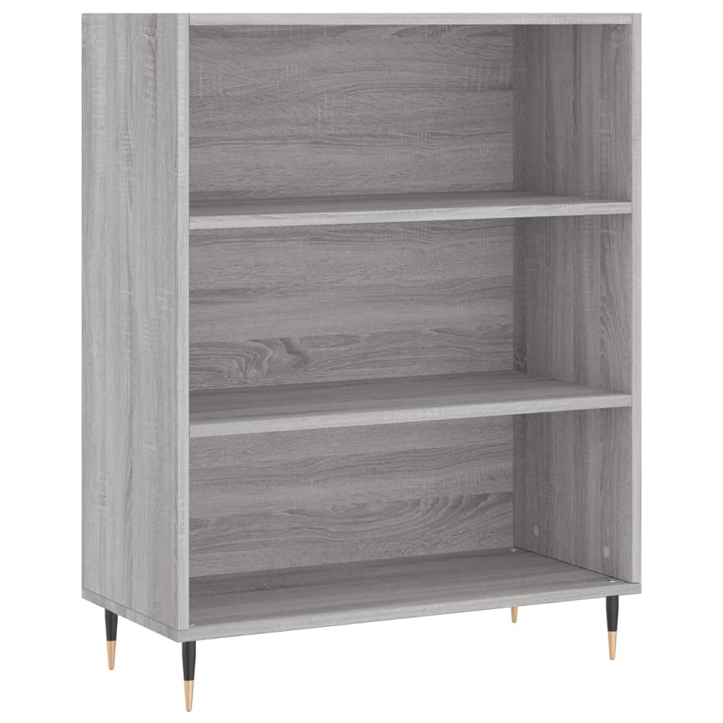 Libreria Grigio Sonoma 69,5x32,5x90 cm in Legno Multistrato | homemem39
