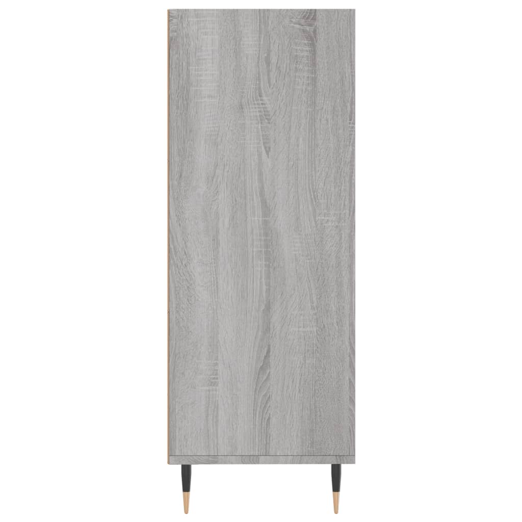 Libreria Grigio Sonoma 69,5x32,5x90 cm in Legno Multistrato | homemem39