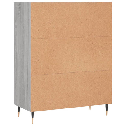 Libreria Grigio Sonoma 69,5x32,5x90 cm in Legno Multistrato | homemem39