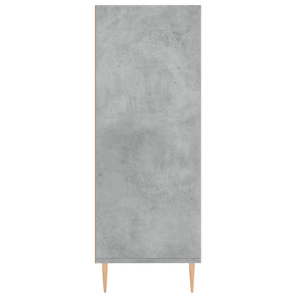 Libreria Grigio Cemento 69,5x32,5x90 cm in Legno Multistrato | homemem39