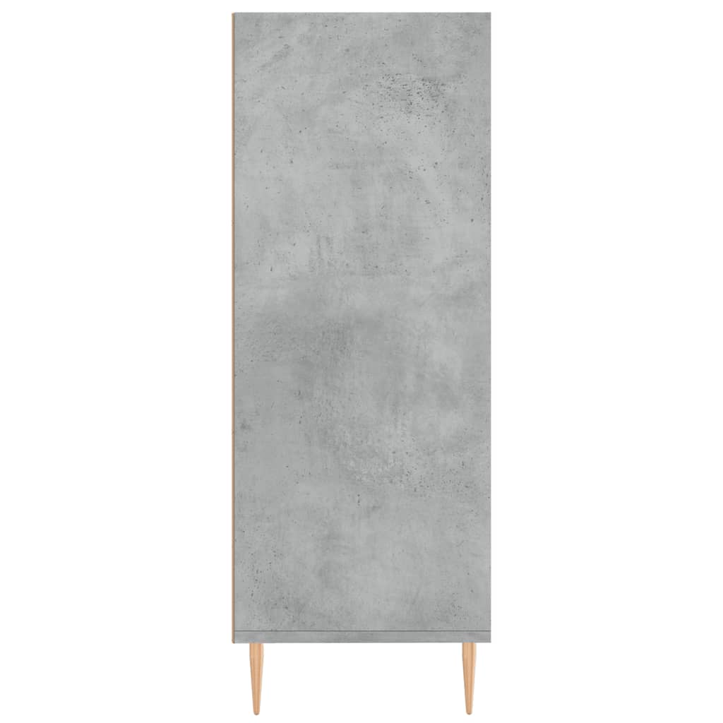 Libreria Grigio Cemento 69,5x32,5x90 cm in Legno Multistrato