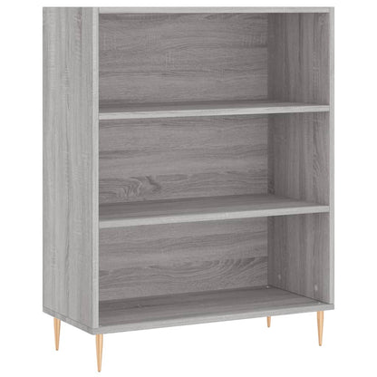 Libreria Grigio Sonoma 69,5x32,5x90 cm in Legno Multistrato | homemem39