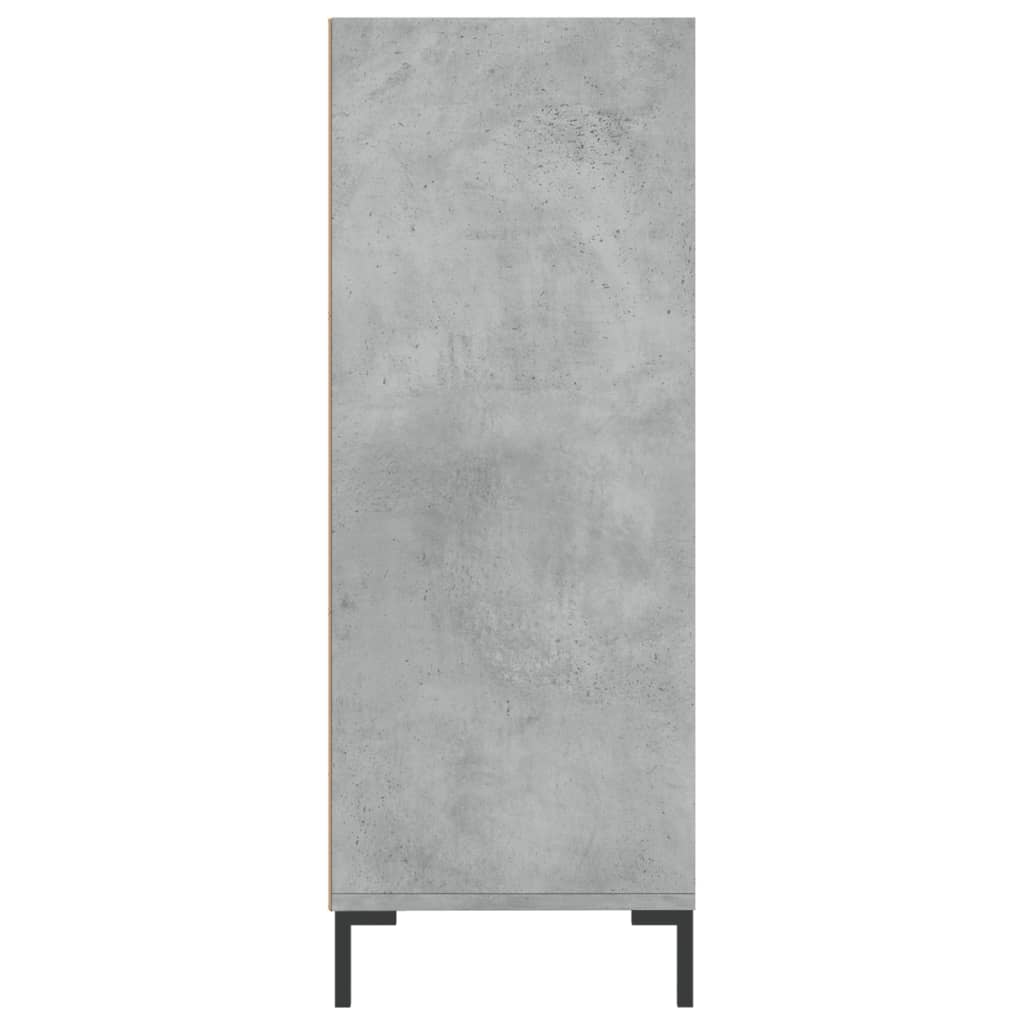 Libreria Grigio Cemento 69,5x32,5x90 cm in Legno Multistrato | homemem39