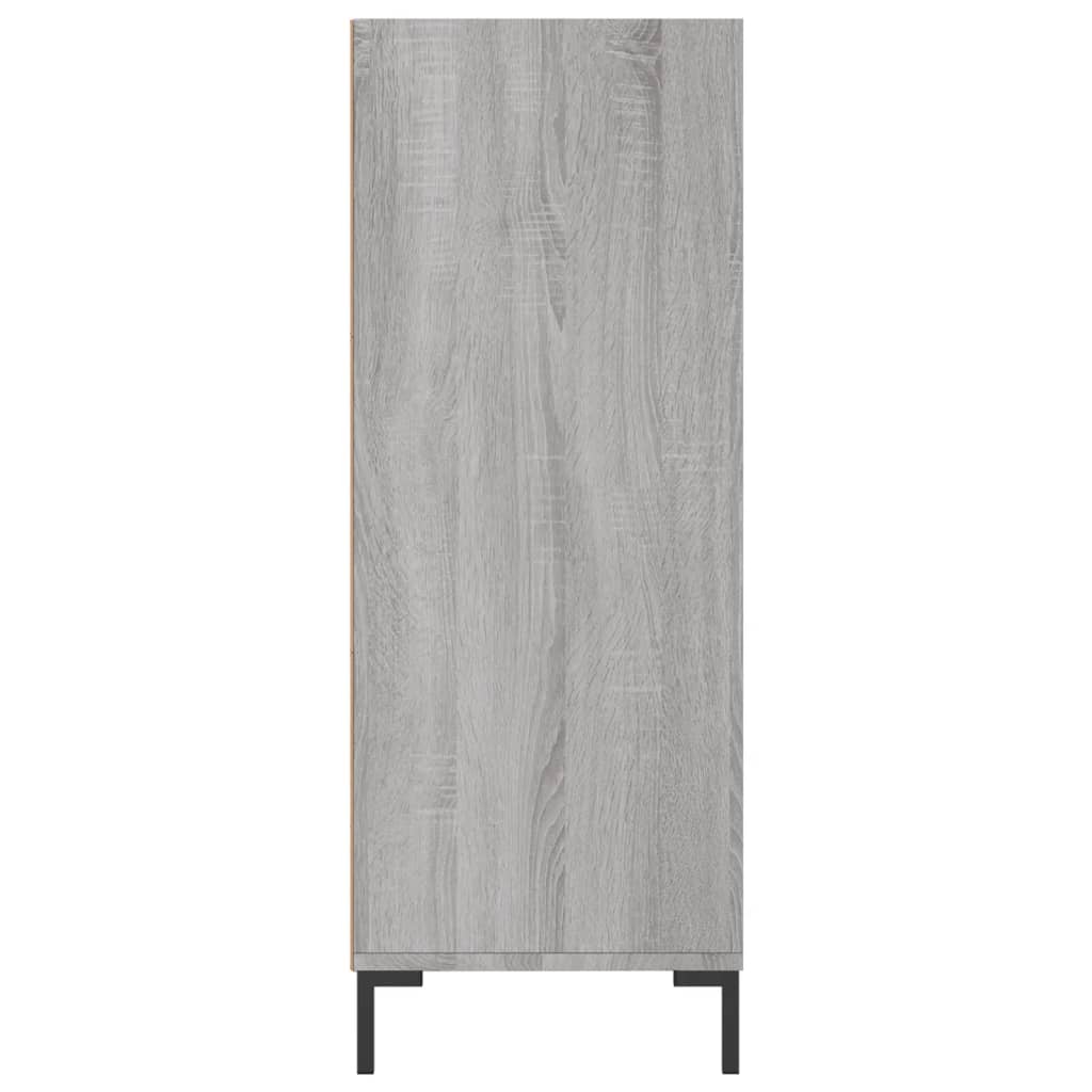 Libreria Grigio Sonoma 69,5x32,5x90 cm in Legno Multistrato