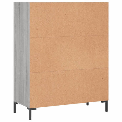 Libreria Grigio Sonoma 69,5x32,5x90 cm in Legno Multistrato | homemem39