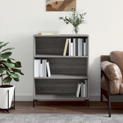 Libreria Grigio Sonoma 69,5x32,5x90 cm in Legno Multistrato | homemem39