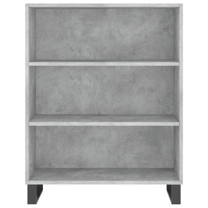 Scaffale Grigio Cemento 69,5x32,5x90 cm in Legno Multistrato