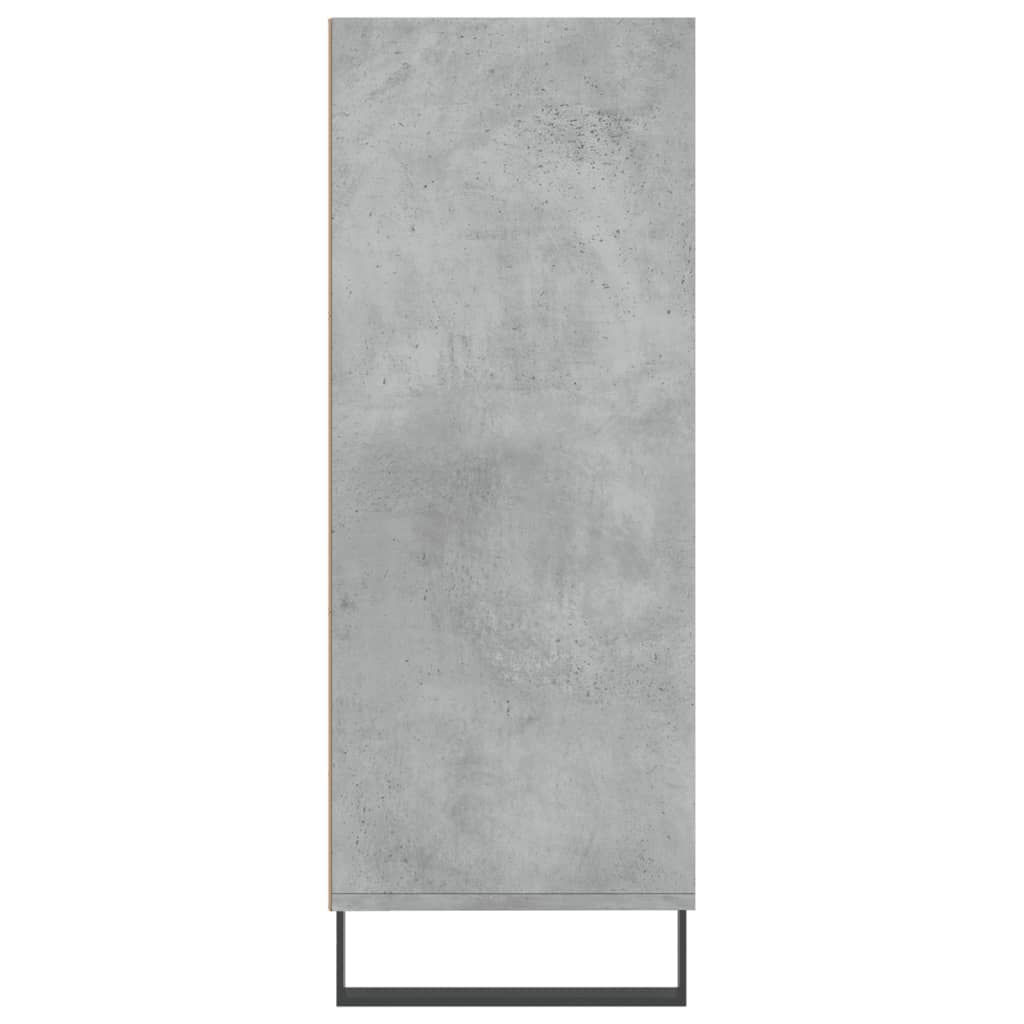 Scaffale Grigio Cemento 69,5x32,5x90 cm in Legno Multistrato - homemem39