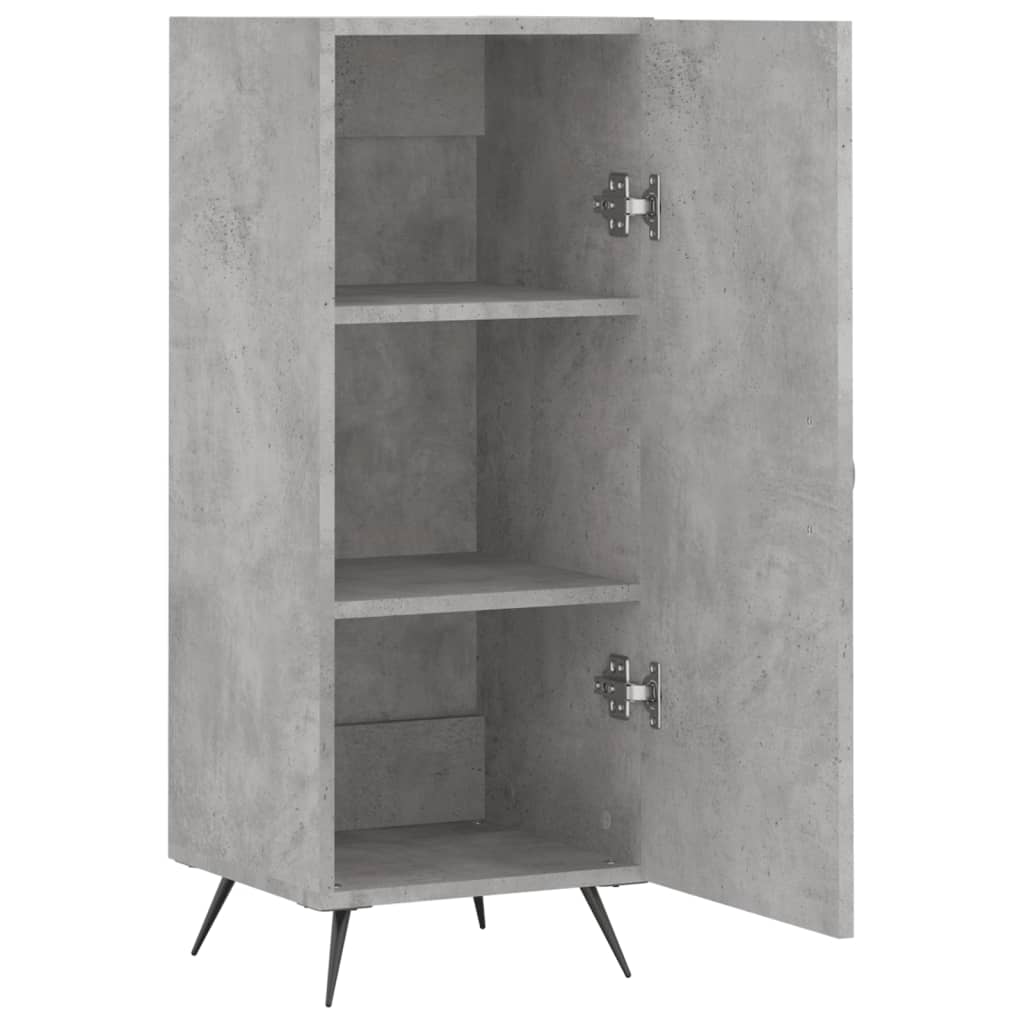 Credenza Grigio Cemento 34,5x34x90 cm in Legno Multistrato - homemem39