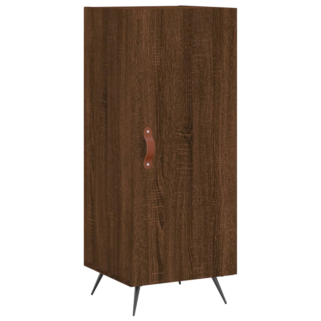 Credenza Rovere Marrone 34,5x34x90 cm in Legno Multistrato | homemem39