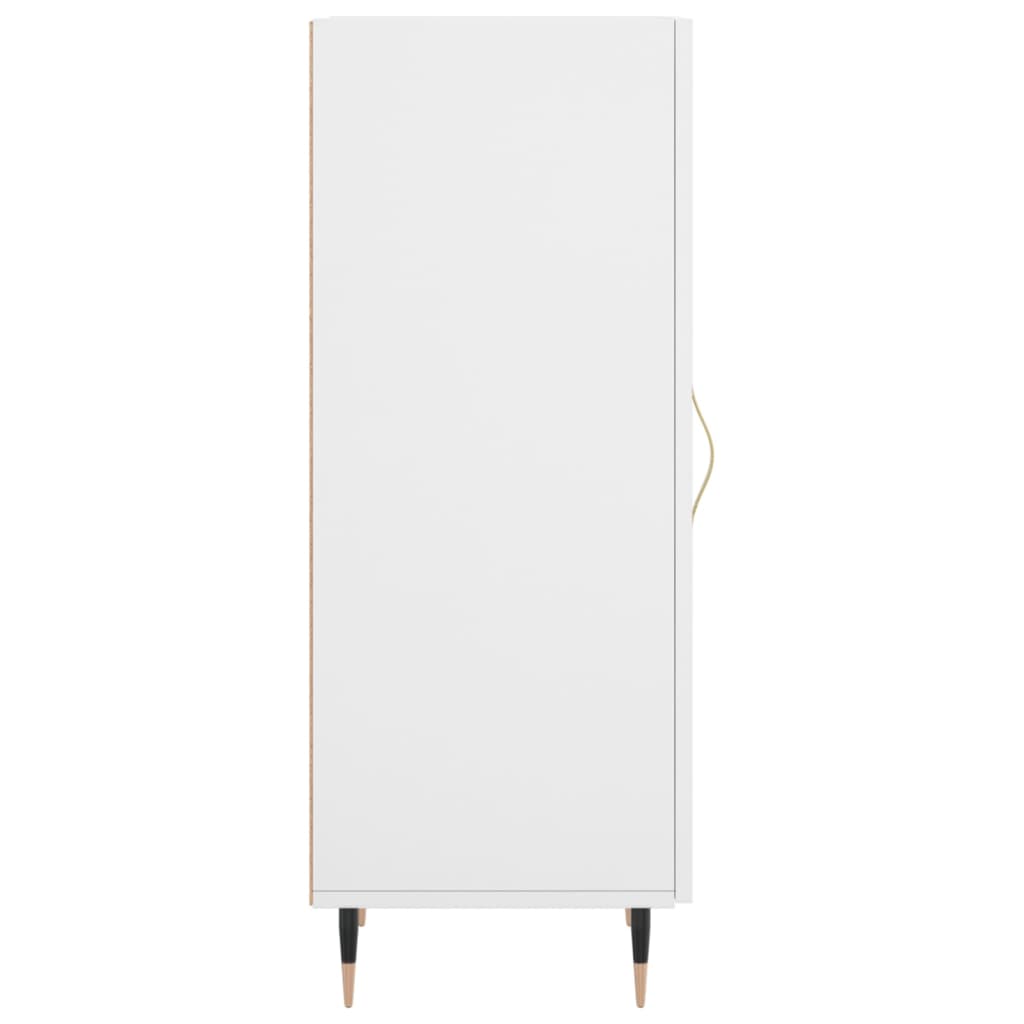 Credenza Bianca 34,5x34x90 cm in Legno Multistrato - homemem39