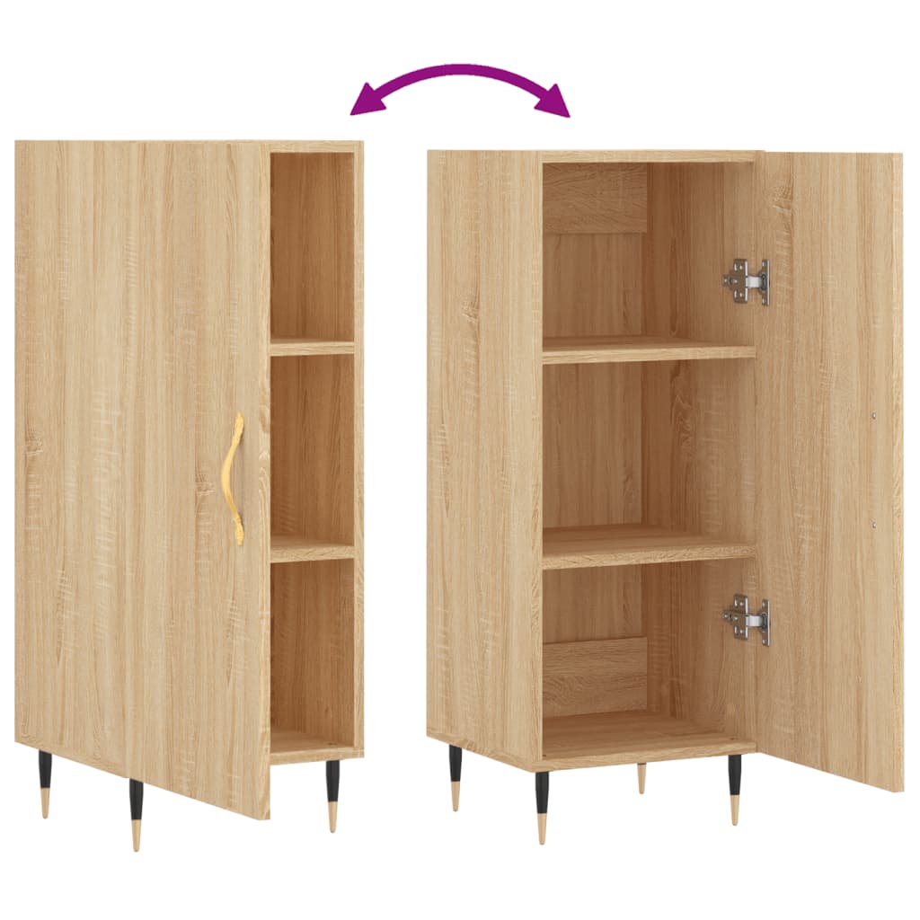 Credenza Rovere Sonoma 34,5x34x90 cm in Legno Multistrato | homemem39