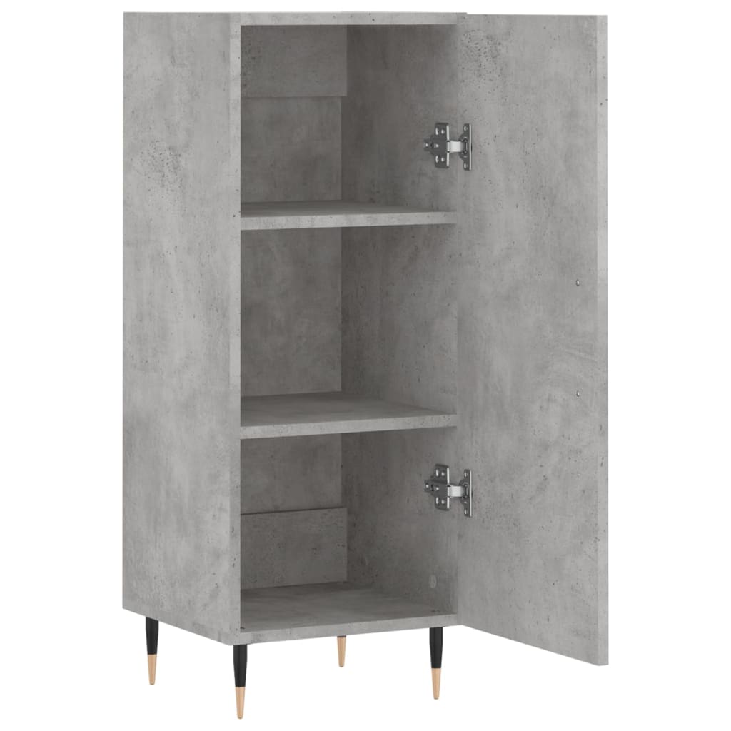 Credenza Grigio Cemento 34,5x34x90 cm in Legno Multistrato - homemem39
