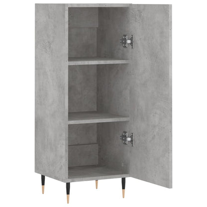 Credenza Grigio Cemento 34,5x34x90 cm in Legno Multistrato - homemem39