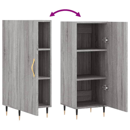 Credenza Grigio Sonoma 34,5x34x90 cm in Legno Multistrato