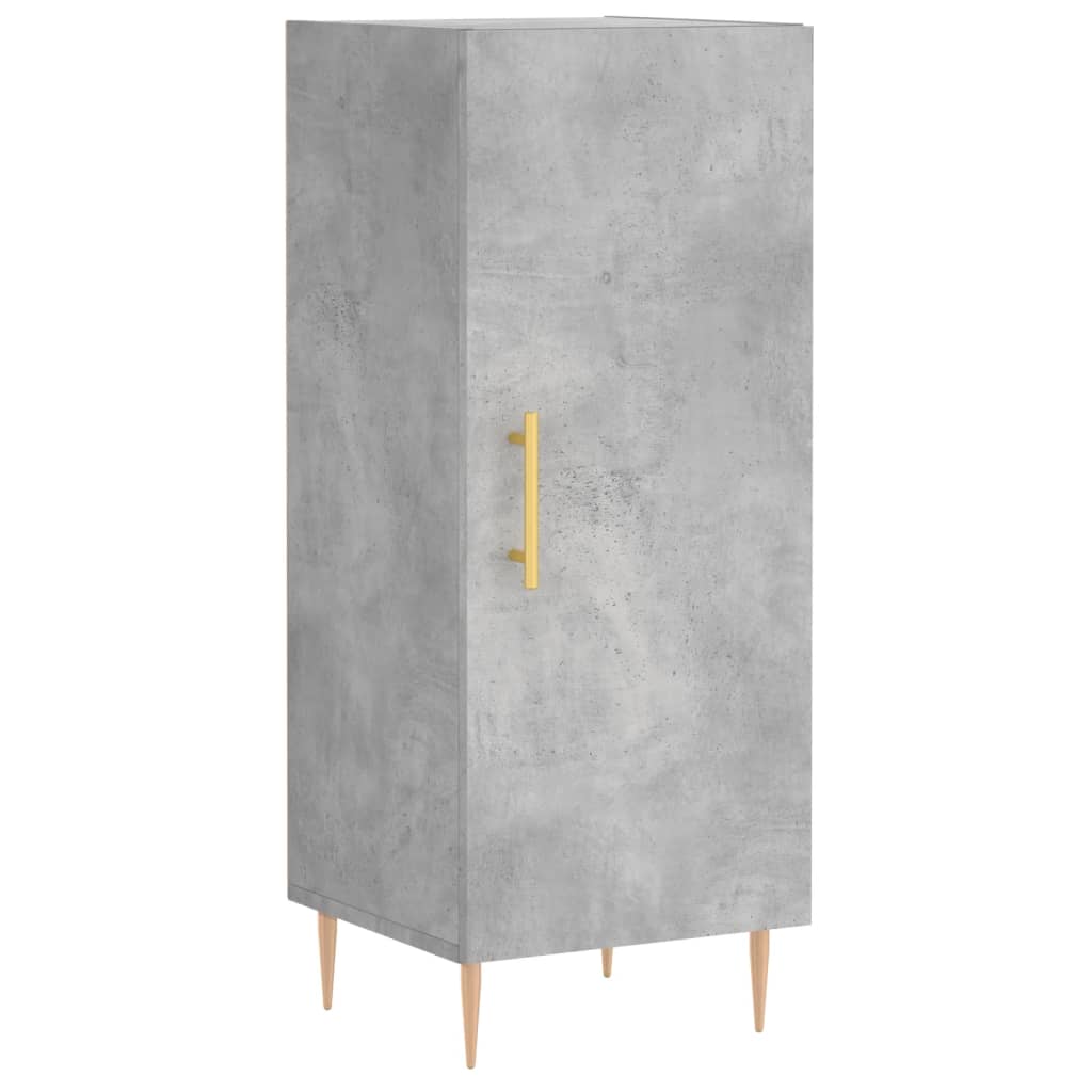Credenza Grigio Cemento 34,5x34x90 cm in Legno Multistrato - homemem39