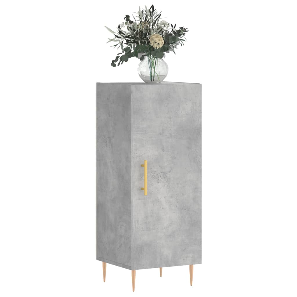 Credenza Grigio Cemento 34,5x34x90 cm in Legno Multistrato - homemem39