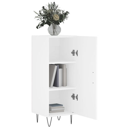 Credenza Bianca 34,5x34x90 cm in Legno Multistrato