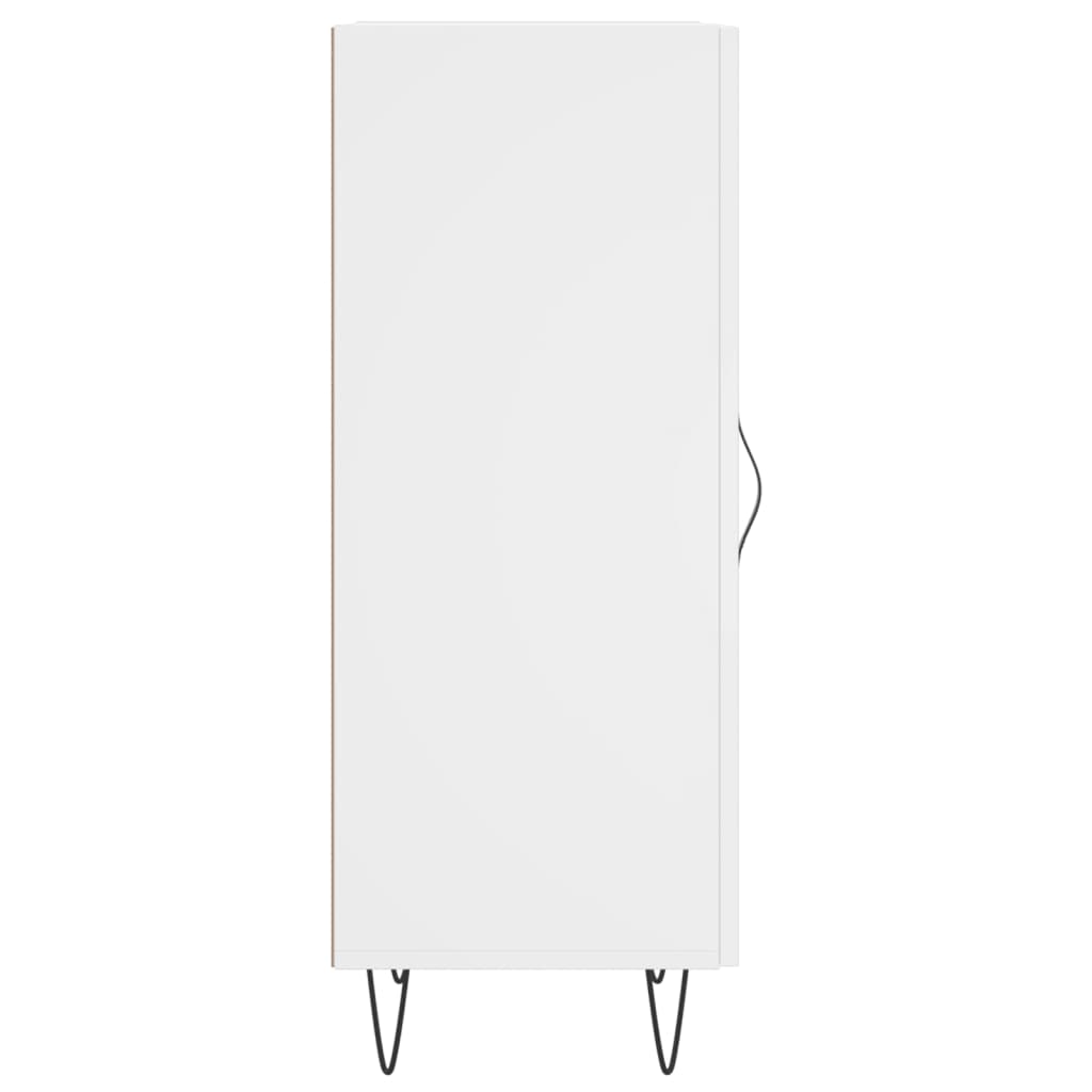 Credenza Bianca 34,5x34x90 cm in Legno Multistrato