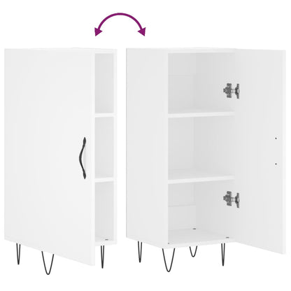 Credenza Bianca 34,5x34x90 cm in Legno Multistrato