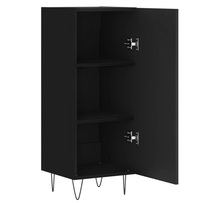 Credenza Nero 34,5x34x90 cm in Legno Multistrato - homemem39