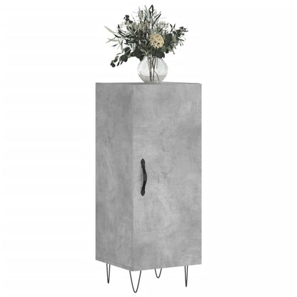 Credenza Grigio Cemento 34,5x34x90 cm in Legno Multistrato - homemem39