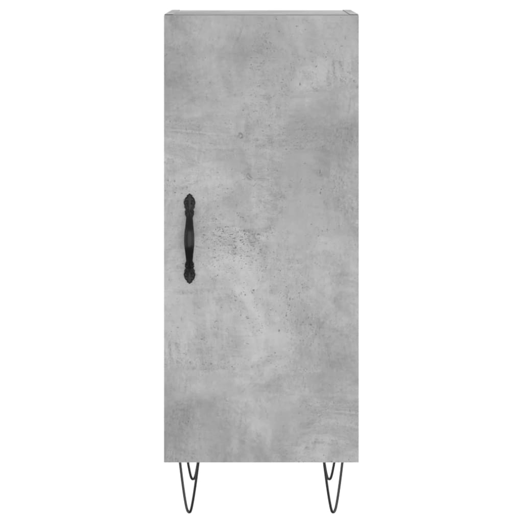 Credenza Grigio Cemento 34,5x34x90 cm in Legno Multistrato - homemem39