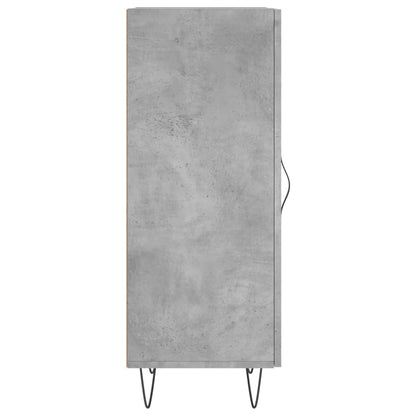 Credenza Grigio Cemento 34,5x34x90 cm in Legno Multistrato
