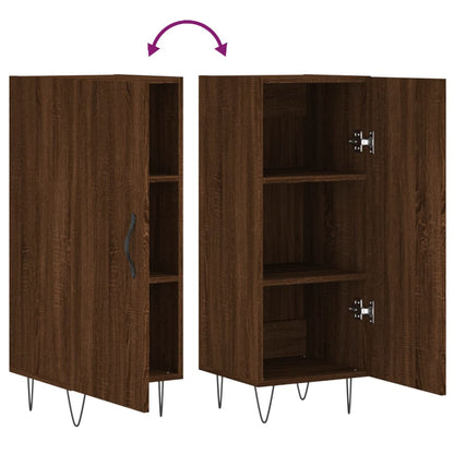 Credenza Rovere Marrone 34,5x34x90 cm in Legno Multistrato