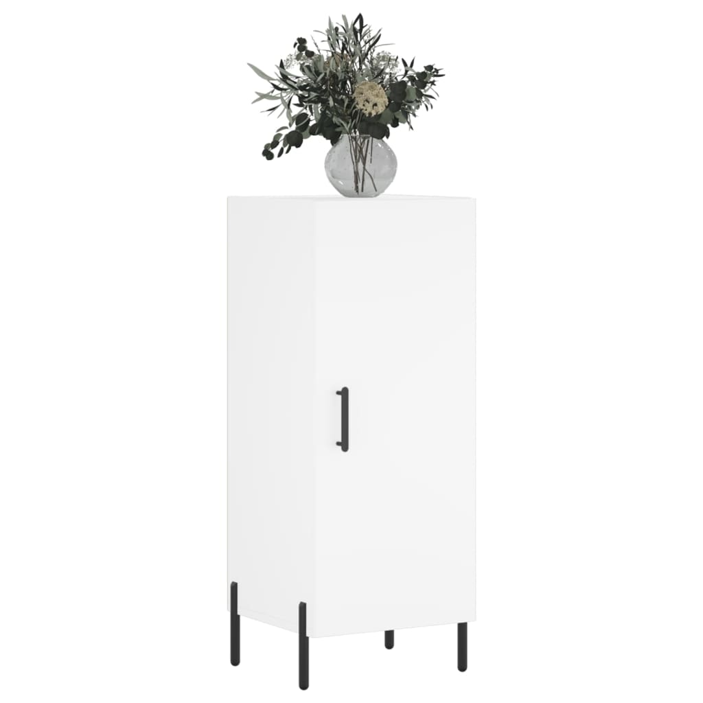 Credenza Bianca 34,5x34x90 cm in Legno Multistrato - homemem39