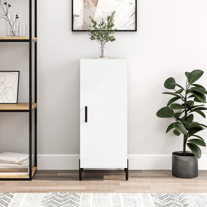 Credenza Bianca 34,5x34x90 cm in Legno Multistrato - homemem39